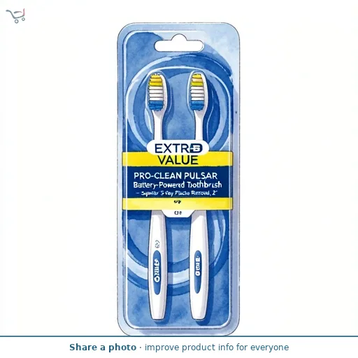 Oral-B ORAL-B PRO-CLEAN PULSAR Battery-Powered Toothbrush –  Superior 5-Way Plaque Removal, 2