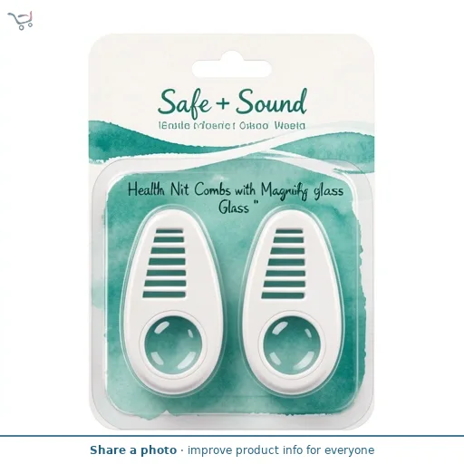 Safe + Sound Health Nit Combs with Magnifying Glass