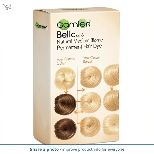 Garnier Belle Color Permanent Hair Dye - Natural Medium Blonde 8