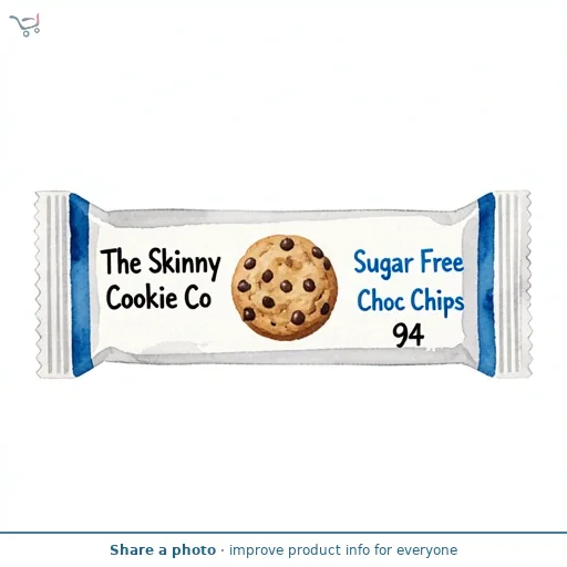 The Skinny Cookie Co Sugar Free Choc Chip Cookies