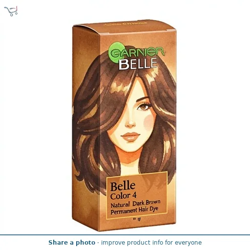 Garnier Belle Color Permanent Hair Dye - Natural Dark Brown 4