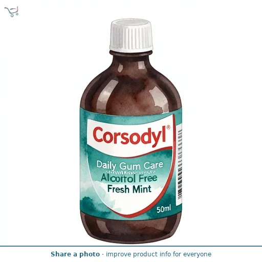 Corsodyl Daily Gum Care Mouthwash Alcohol Free Fresh Mint 50ml