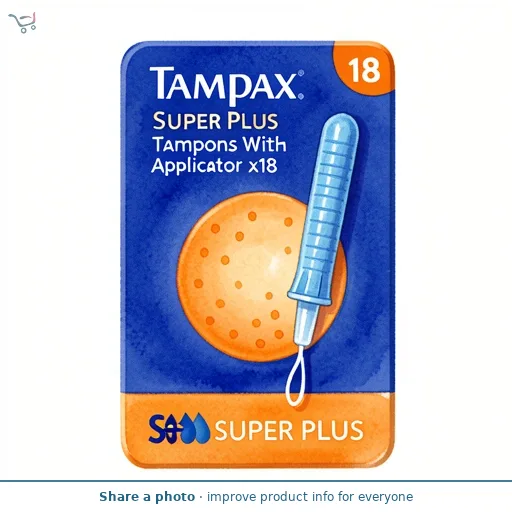 Tampax Compak Super Plus Tampons With Applicator x18