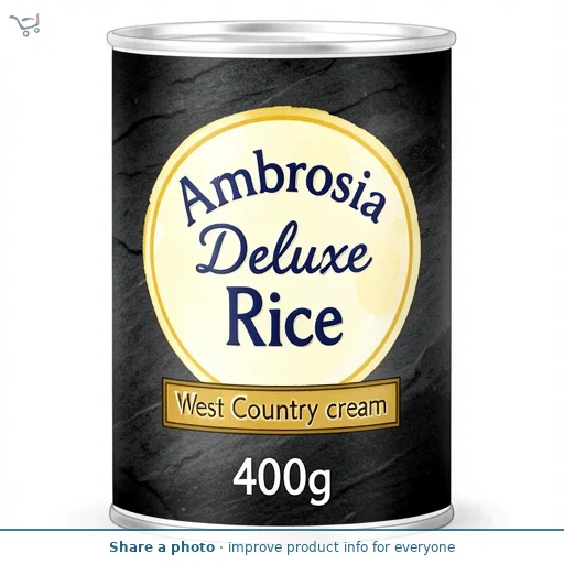 Ambrosia Deluxe Rice Pudding Dessert Can 400g