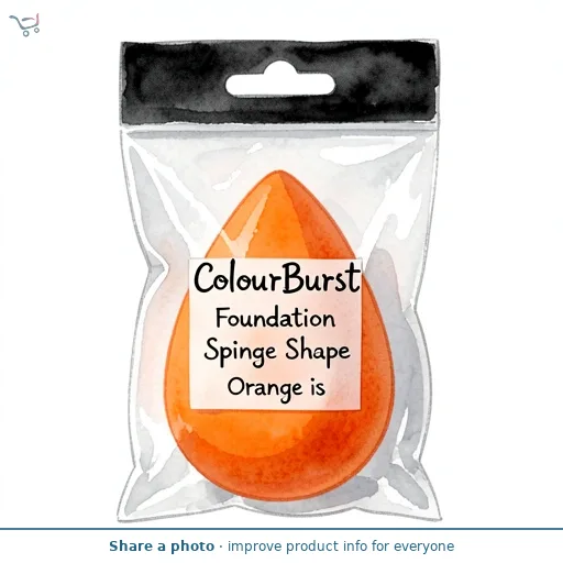 ColourBurst Foundation Sponge Egg Shape Orange