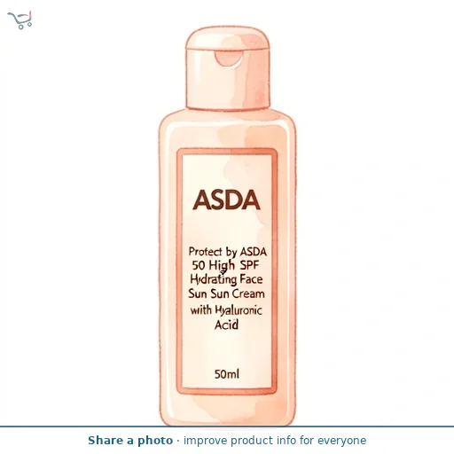 ASDA Protect by ASDA 50 High SPF Hydrating Face Sun Cream with Hyaluronic Acid 50ml