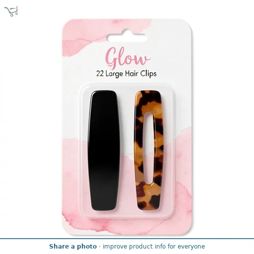 Glow 2 Large Hair Clips