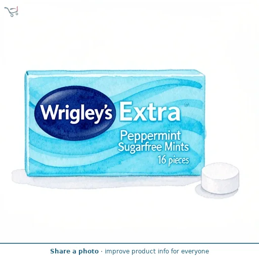 Wrigley's Extra Peppermint Sugarfree Mints 16 pieces