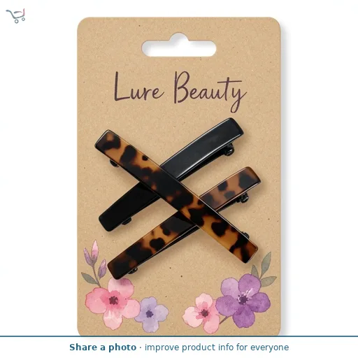 Lure Beauty 2 Barrette Duo Clips