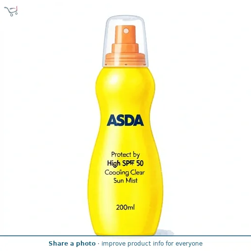 ASDA Protect by  High SPF 50 Cooling Clear Sun Mist 200ml