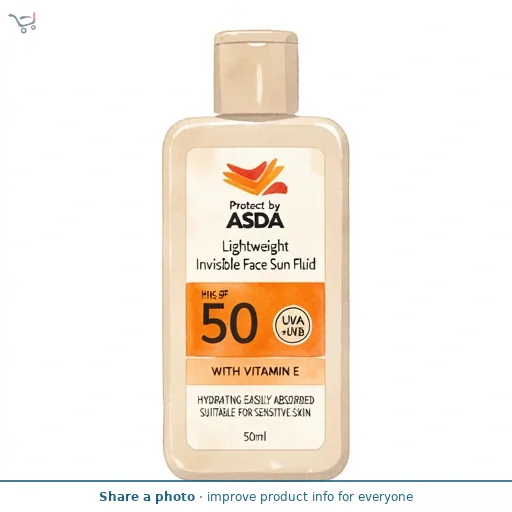 ASDA Protect by  High SPF 50 Invisible Face Sun Fluid 50ml