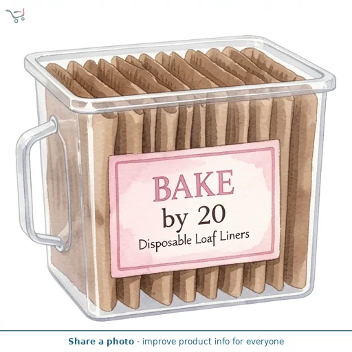 BAKE by ASDA BAKE by  20 Disposable Loaf Liners