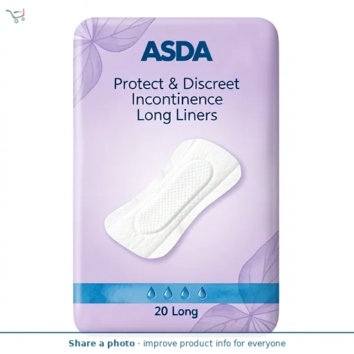 ASDA Protect & Discreet Incontinence Long Liners