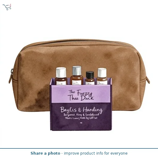 Baylis & Harding The Fuzzy Duck Bergamot, Hemp & Sandalwood Men's Luxury Wash Bag Gift Set