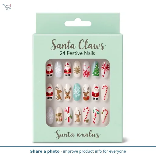 Santa Claws 24 Festive Nails