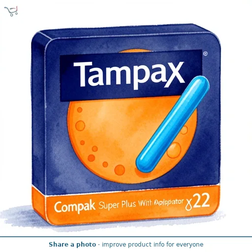 Tampax Compak Super Plus Tampons With Applicator x22