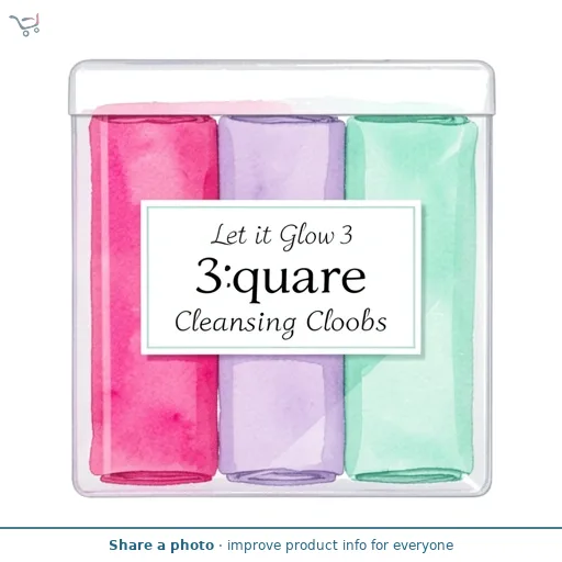Let it Glow 3 Square Cleansing Cloths