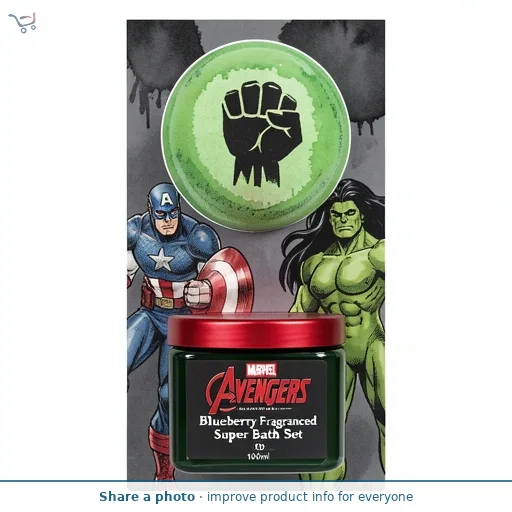 Marvel Avengers Blueberry Fragranced Super Bath Set 100ml