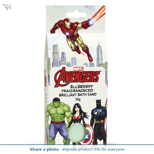 Marvel Avengers Blueberry Fragranced Brilliant Bath Sand 30g