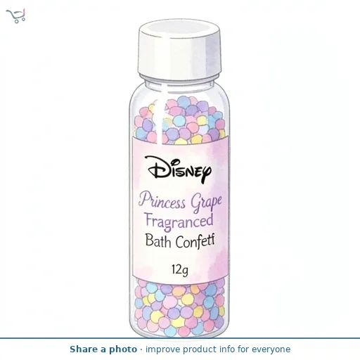 Disney Princess Grape Fragranced Bath Confetti 12g