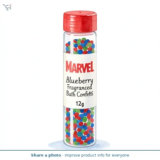 Marvel Avengers Blueberry Fragranced Bath Confetti 12g