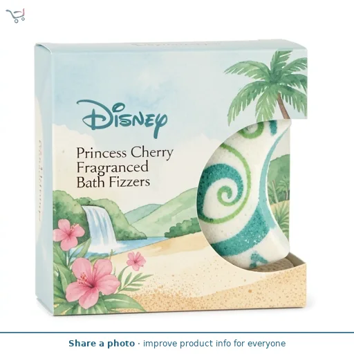 Disney Princess Cherry Fragranced Bath Fizzers