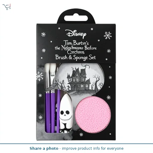 Disney Tim Burton's the Nightmare Before Christmas Brush & Sponge Set