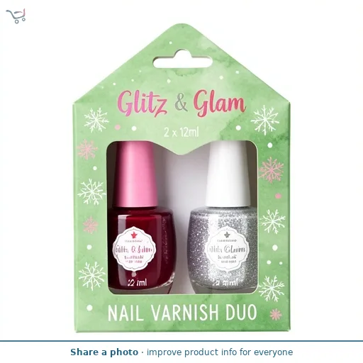 Glitz & Glam Nail Varnish Duo 2 x 12ml
