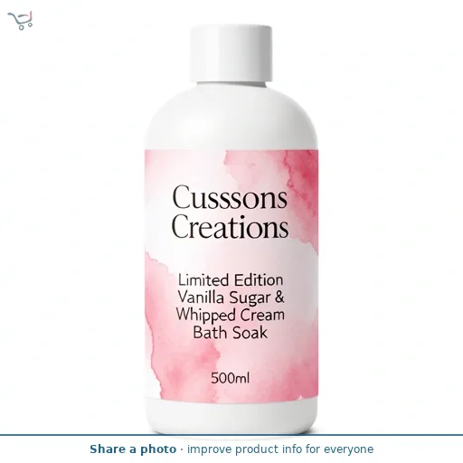 Cussons Creations Limited Edition Vanilla Sugar & Whipped Cream Bath Soak 500ml