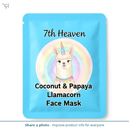 7th Heaven Coconut & Papaya Llamacorn Face Mask