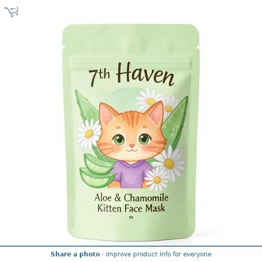 7th Heaven Aloe & Chamomile Kitten Face Mask