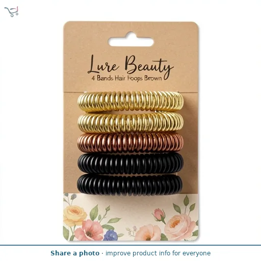 Lure Beauty 4 Bands Hair Hoops Brown