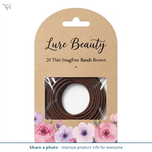 Lure Beauty 20 Thin Snagfree Bands Brown