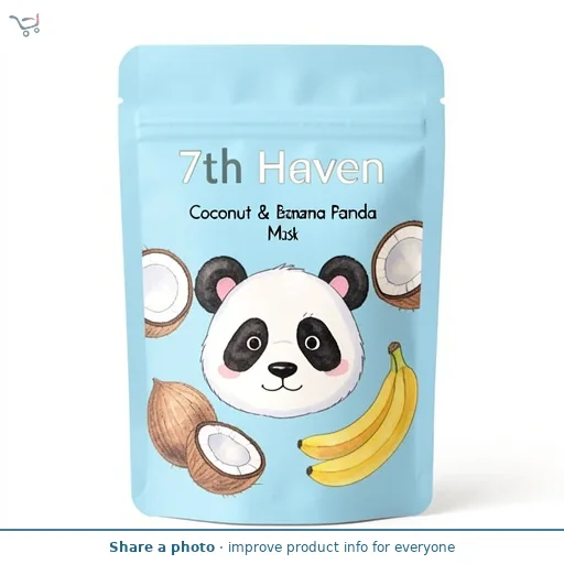 7th Heaven Coconut & Banana Panda Face Mask