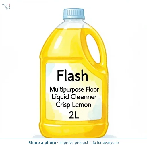 Flash Multipurpose Floor Liquid Cleaner Crisp Lemon 2L