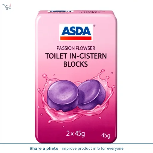 Asda Passion Flower Toilet In-Cistern Blocks 2 x 45g