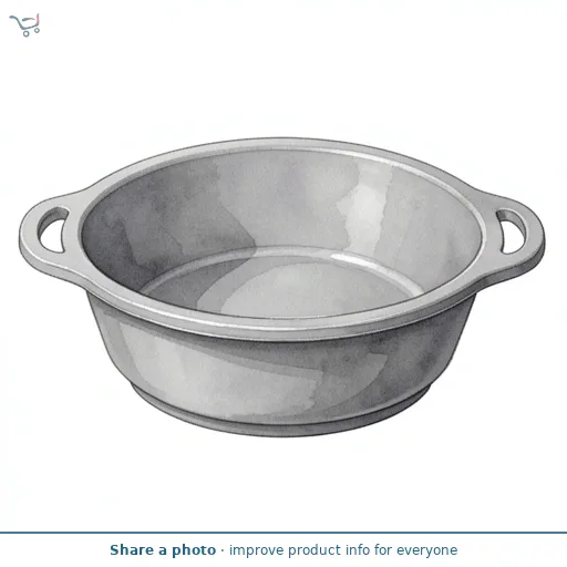 George Home Recycled Plastic Round Washing Up Bowl Grey