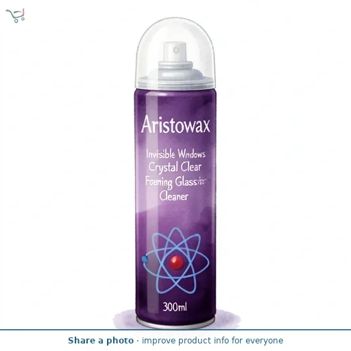 Aristowax Invisible Windows Crystal Clear Foaming Glass Cleaner 300ml