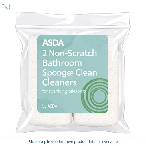 ASDA 2 Non-Scratch Bathroom Sponge Cleaners