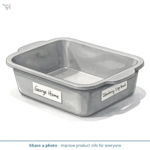 George Home Silver Rectangle Washing Up Bowl