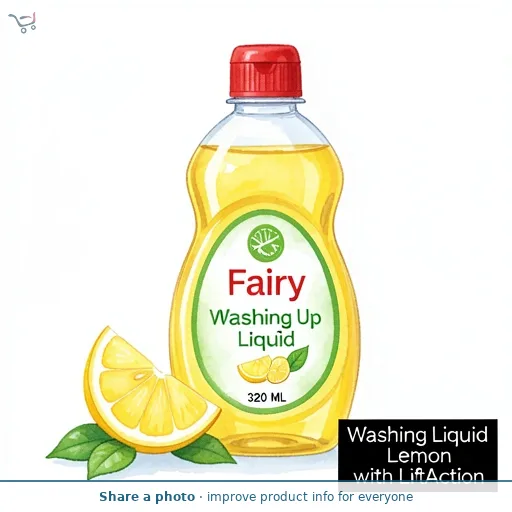 Fairy Washing Up Liquid Lemon with LiftAction 320 ML