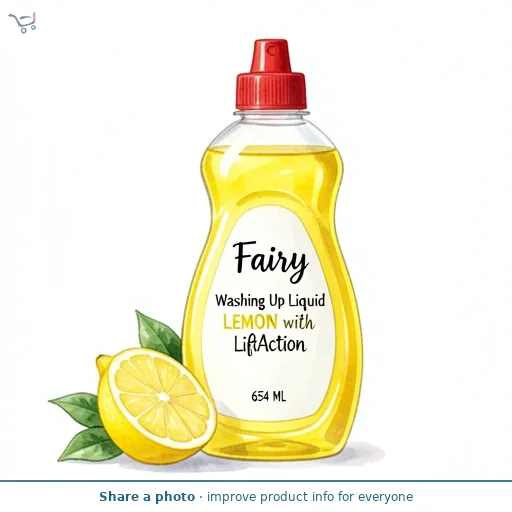 Fairy Washing Up Liquid Lemon with LiftAction 654 ML