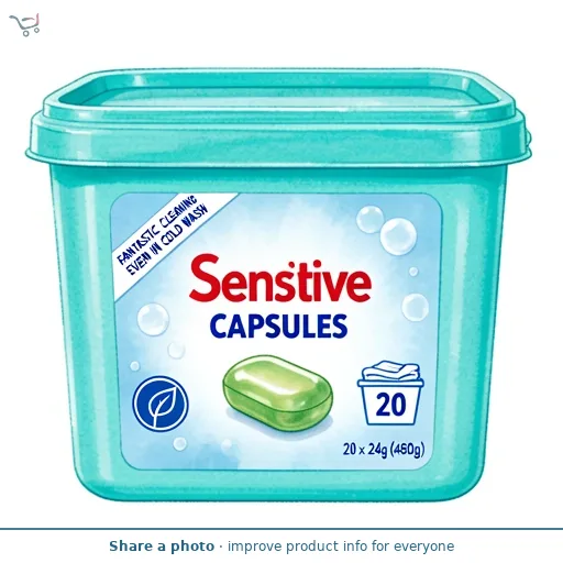 ASDA Caps Mono Sensitive Non-Bio 20 x 24g (480g)