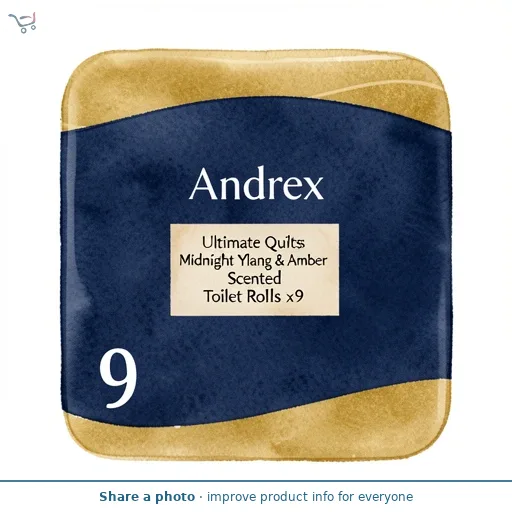 Andrex Ultimate Quilts Midnight Ylang & Amber Toilet Rolls 9 Pack