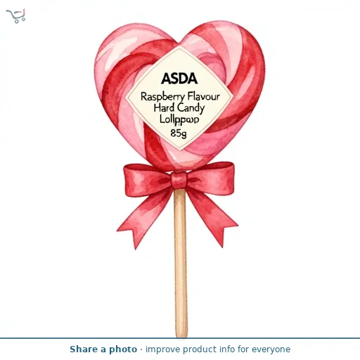 ASDA Raspberry Flavour Hard Candy Lollipop 85g