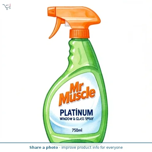 Mr Muscle Platinum Window & Glass Spray 750ml