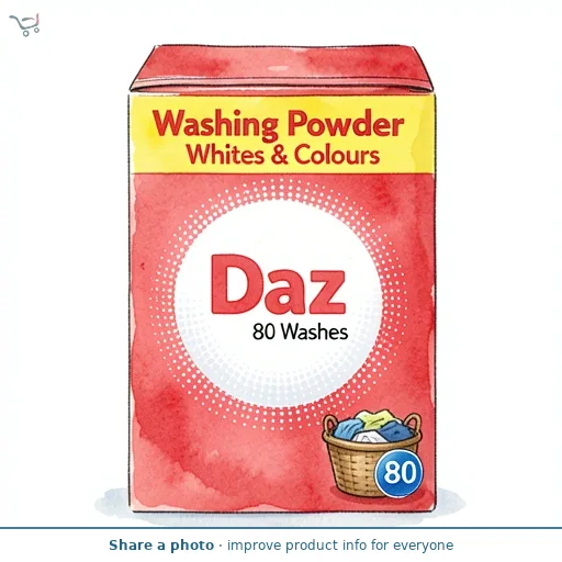 Daz Washing Powder Whites & Colours 80 Washes