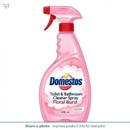 Domestos Power Foam Floral Burst Toilet & Bathroom Cleaner Spray 650 ml