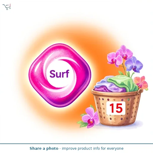 Surf 3 in 1 Laundry Washing Detergent Capsules Passion Bloom 15 Washes