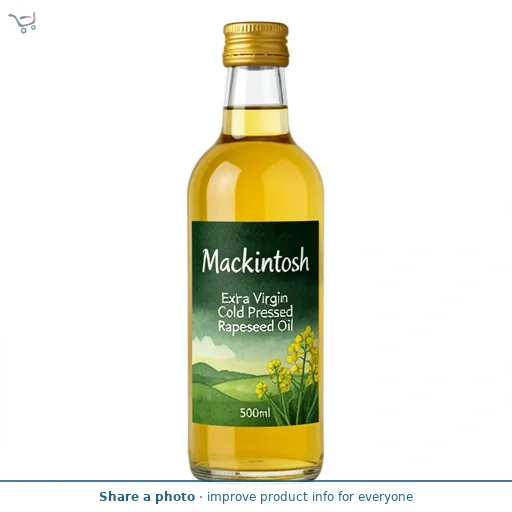 Mackintosh Extra Virgin Cold Pressed Rapeseed Oil 500ml